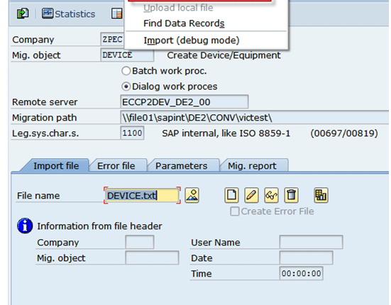 EMIGALL – Scheduling Distributed Import Job