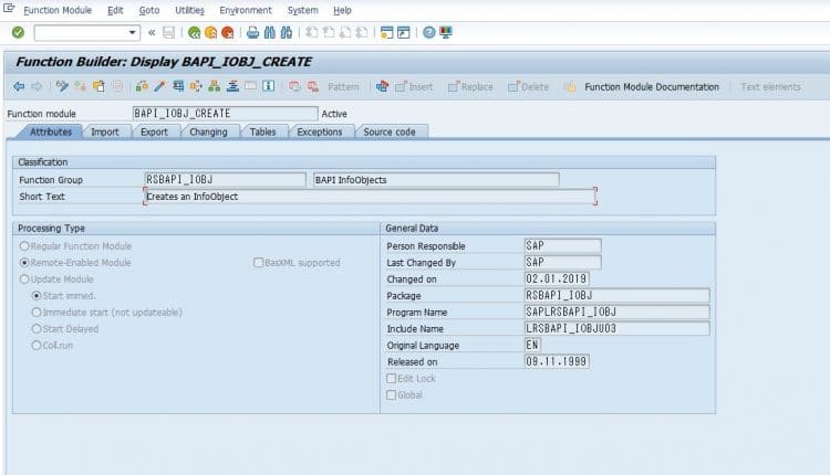 Few words on table RSDIOBJ – directory of all InfoObjects