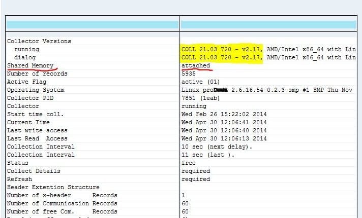 Old SAPOSCOL and SAPOSCOL in SAPHOSTAGENT