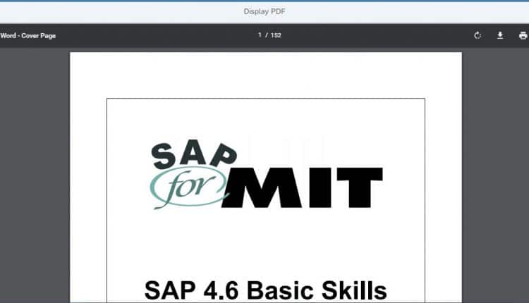 SAPUI5 PDF Display