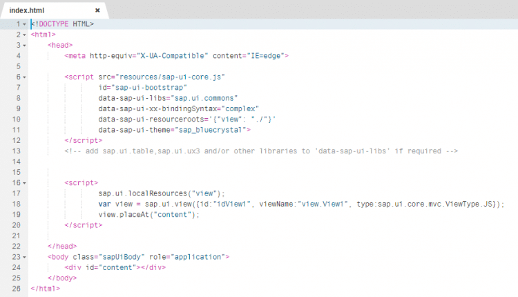 Simple SAPUI5 Application for addition of two numbers using SAP Web IDE