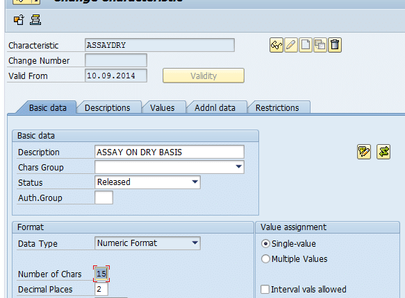 Transfer of QM results from Inspection Lot to Batch classification